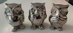 Horen Zien Zwijgen 3 x UIL in zilver kleur 15 cm hoog!, Verzamelen, Beelden en Beeldjes, Ophalen of Verzenden, Zo goed als nieuw