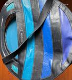 Lederen unieke schoudertas, Overige merken, Gebruikt, Blauw, Ophalen of Verzenden