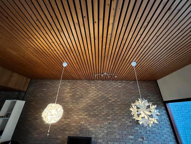 Ikea Ramsele Lamp - Bloeiende Lotus, Huis en Inrichting, Lampen | Hanglampen, Zo goed als nieuw, Minder dan 50 cm, Stof, Ophalen of Verzenden