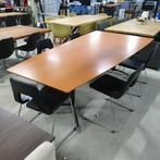 Artifort vergadertafel spreektafel met 5 lederen stoelen, Huis en Inrichting, Bureaus, Gebruikt, Ophalen