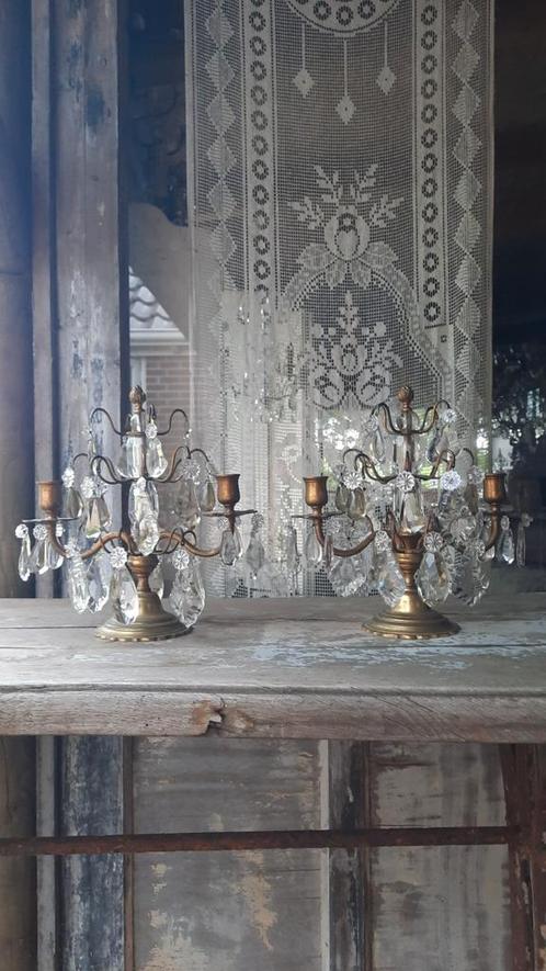 Oude girandole 25T (nuzzelspul), Antiek en Kunst, Antiek | Lampen, Ophalen of Verzenden