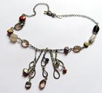 Koopje! Zilveren ketting Jéh ASCOPA lijn met edelstenen, inc, Sieraden, Tassen en Uiterlijk, Kettingen, Verzenden, Zo goed als nieuw