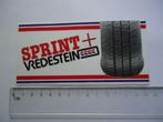 sticker oud Vredestein Sprint autoband auto retro race, Verzamelen, Verzenden, Zo goed als nieuw, Bedrijf of Vereniging