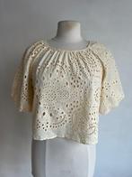 zara top creme maat s, Verzenden, Zo goed als nieuw, Korte mouw, Maat 36 (S)