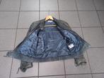 Leren jas, blauw, Ophalen of Verzenden, Gedragen, Maat 42/44 (L), Blauw
