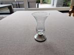 Borrelglaasje met zilveren voet, Ophalen of Verzenden, Zo goed als nieuw, Borrel- of Shotglas