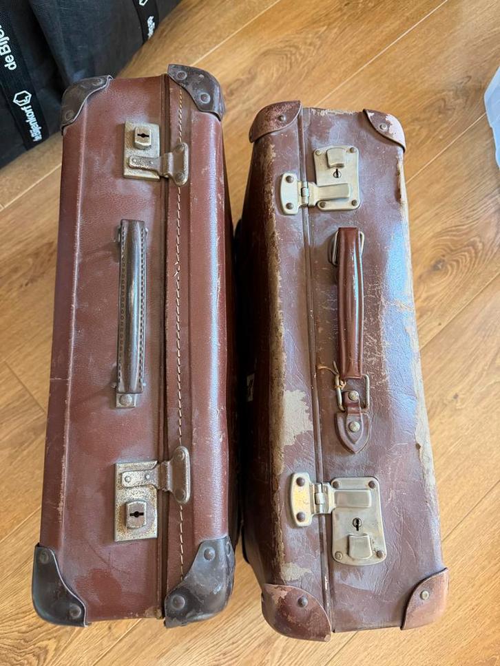 Vintage Koffertjes - Set van 2, Huis en Inrichting, Woonaccessoires | Overige, Gebruikt, Ophalen