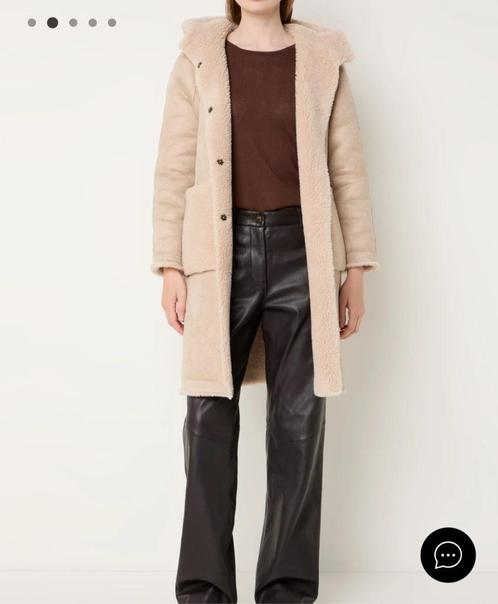 Studio AR Aisha reversible mantel wolblend beige mt 40 zgan, Kleding | Dames, Jassen | Winter, Zo goed als nieuw, Maat 38/40 (M)