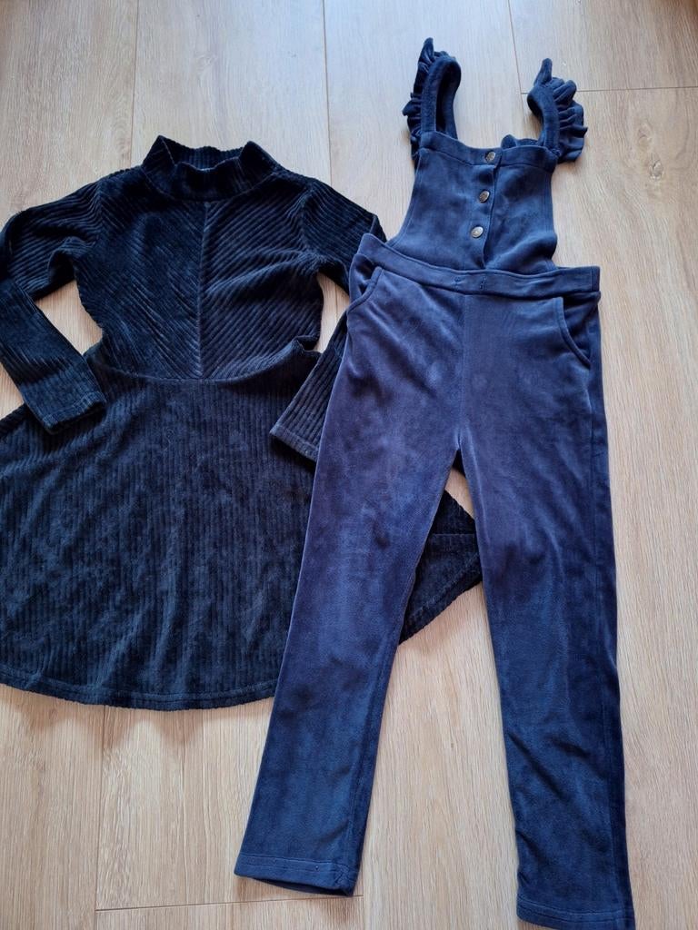 winterkleding mt 110/116: Jurk Hema, tuinbroek Europe Kids, Kinderen en Baby's, Kinderkleding | Maat 110, Gebruikt, Meisje, Ophalen of Verzenden