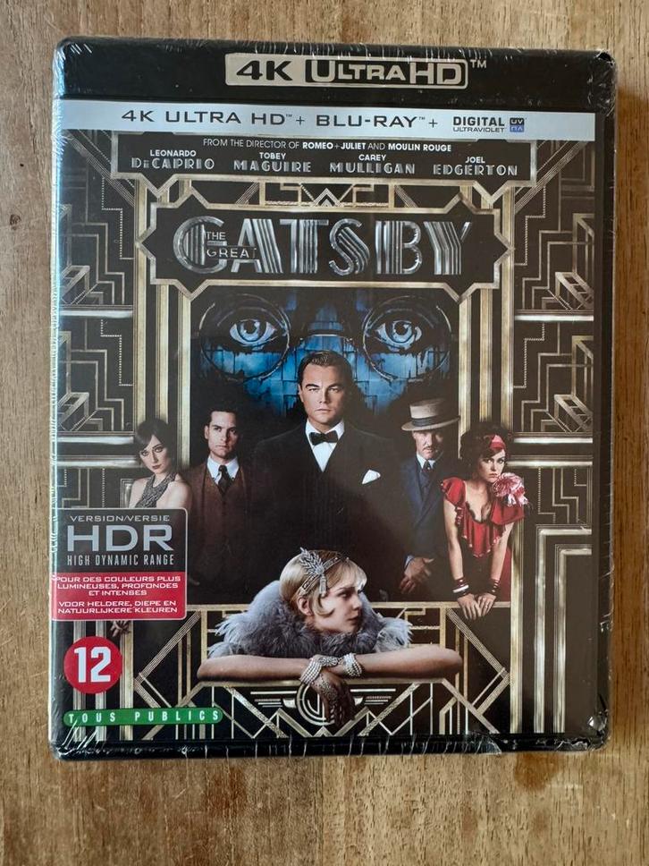 The great Gatsby 4K ultra HD blu ray NL NLO - nieuw in seal, Cd's en Dvd's, Blu-ray, Nieuw in verpakking, Overige genres, Ophalen of Verzenden