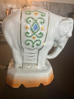 Vintage Keramiek Olifant Tafellampje, Antiek en Kunst, Antiek | Lampen, Ophalen of Verzenden