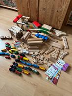 Houten treinbaan, Kinderen en Baby's, Speelgoed | Houten speelgoed, Ophalen, Gebruikt, Overige typen