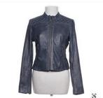 Leren biker jasje Esprit maat 34 (XS) ZGAN, Ophalen of Verzenden, Zo goed als nieuw, Maat 34 (XS) of kleiner, Blauw