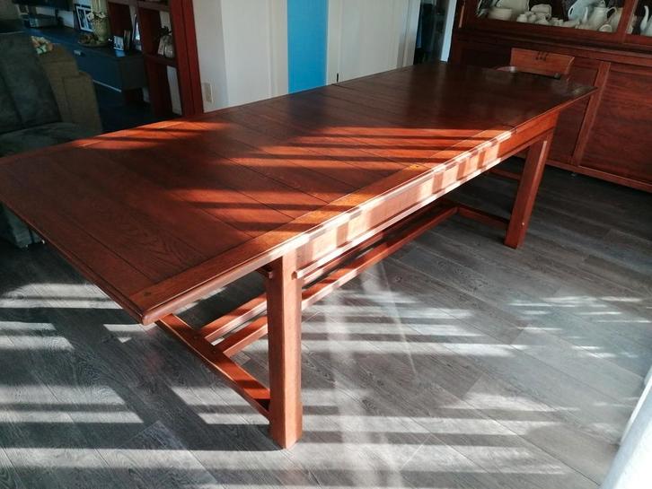 Eetkamertafel model Schuitema., Huis en Inrichting, Tafels | Eettafels, Gebruikt, 50 tot 100 cm, 200 cm of meer, Rechthoekig, Ophalen of Verzenden