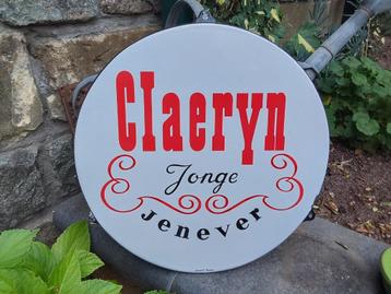 Emaille Reclamebord Bord Claeryn  wit is wit Langcat beschikbaar voor biedingen