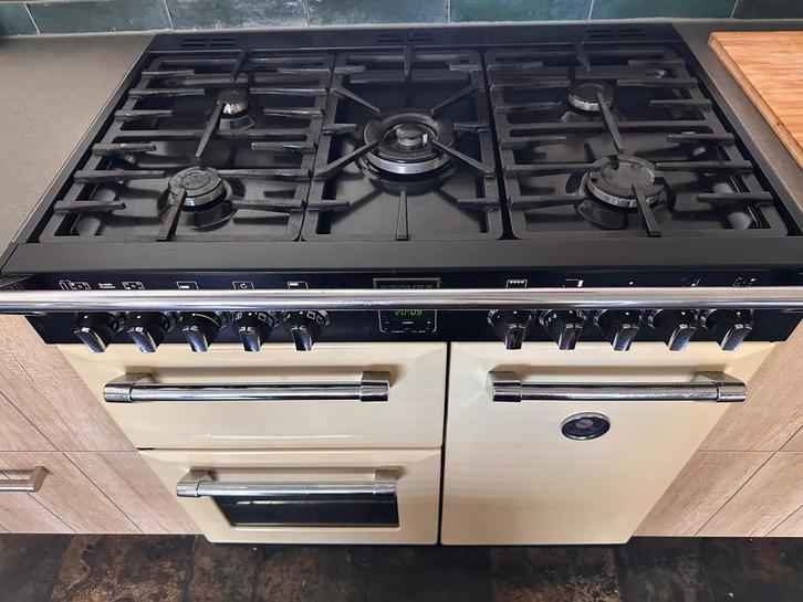 Stoves 90D gasfornuis met 3 ovens zgan, Witgoed en Apparatuur, Fornuizen, Zo goed als nieuw, Vrijstaand, Gas, 5 kookzones of meer