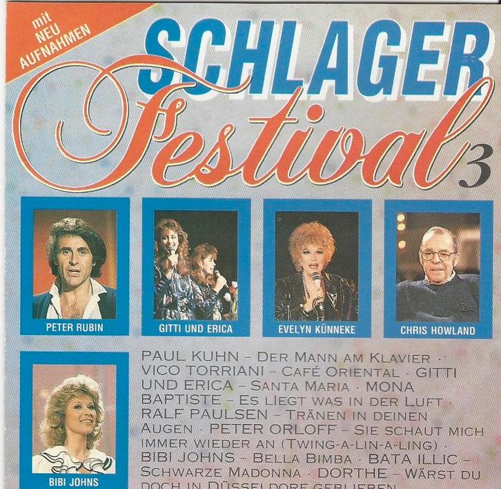 Schlager Festival 3 oa.Bibi Johns,Lys Assia,Peter Orlof=1,99, Cd's en Dvd's, Cd's | Schlagers, Zo goed als nieuw, Ophalen of Verzenden