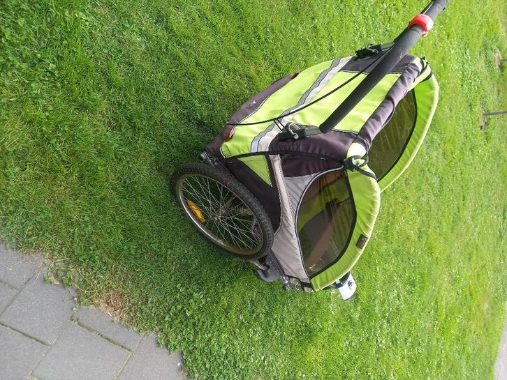 Fietskar, Fietsen en Brommers, Fietsaccessoires | Aanhangers en Karren, Gebruikt, Kinderkar, Opvouwbaar, Ophalen