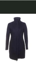 Zgan donkerblauw mantel winterjas wol H&M L.O.G.G maat 38 M, Ophalen of Verzenden, Zo goed als nieuw, Maat 36 (S)