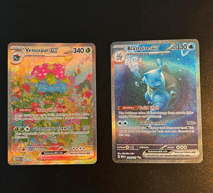 151 Hits - Blastoise 200/165 & Venusaur 198/65 Mint, Hobby en Vrije tijd, Verzamelkaartspellen | Pokémon, Nieuw, Meerdere kaarten