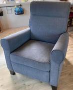 Grijze Fauteuil met voetensteun!, Ophalen, Gebruikt, Stof, 75 tot 100 cm