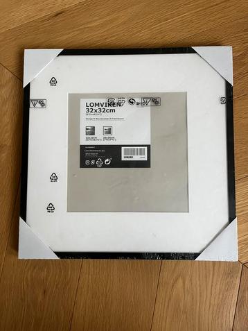 Lomviken IKEA Fotolijst Zwart 32x32cm 2 stuks beschikbaar voor biedingen