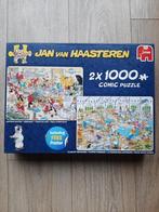 Puzzel - Jan van Haasteren - 2x1000, Hobby en Vrije tijd, Denksport en Puzzels, Ophalen of Verzenden, 500 t/m 1500 stukjes, Zo goed als nieuw