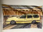 Vlaggen met volvo 850 decoratie nieuw garage loods, Auto diversen, Ophalen of Verzenden