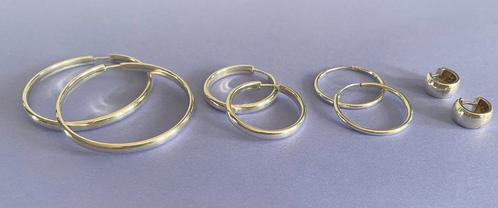 Zilveren oorbellen / oorringen vintage, Sieraden, Tassen en Uiterlijk, Oorbellen, Gebruikt, Hangers, Zilver, Zilver, Ophalen of Verzenden