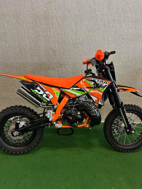 Nieuwe professionele kinder crossmotor met kickstart, Fietsen en Brommers, Minibikes, Midibikes en Pitbikes, Pitbike, Ophalen