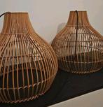 Rotan lampenkappen, set van 2, Huis en Inrichting, Lampen | Lampenkappen, Ophalen, Rond, Zo goed als nieuw, Ibiza