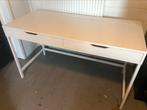 Bureau wit Ikea Alex 132 x 58 cm, Gebruikt, Ophalen of Verzenden, Bureau