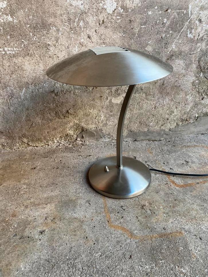 Post Modern mushroom lamp , jaren 80, Huis en Inrichting, Lampen | Tafellampen, Gebruikt, Minder dan 50 cm, Metaal, Ophalen of Verzenden