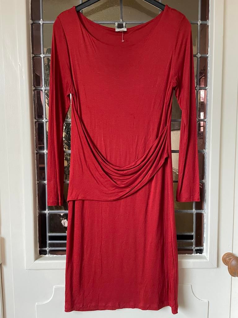 Hoss Intropia Terracotta Jurk - Maat M, Kleding | Dames, Maat 38/40 (M), Oranje, Ophalen of Verzenden, Zo goed als nieuw