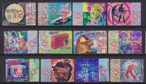 Australië 1998 Rock & Roll Muziek dans, Postzegels en Munten, Postzegels | Oceanië, Gestempeld, Ophalen of Verzenden