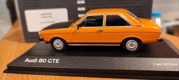 Audi 80 GTE oranje 1:43 Audi Tradition Minichamps zeldzaam  beschikbaar voor biedingen