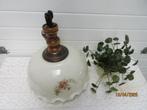 vintage hanglamp met trekkoord, Ophalen, Gebruikt, Glas, Minder dan 50 cm