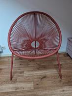 Roze design stoel, Huis en Inrichting, Stoelen, Ophalen, Zo goed als nieuw, Metaal, Rood