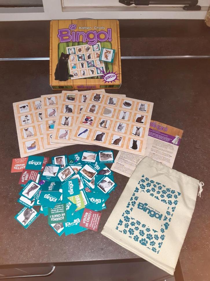 Bingo katten nieuw, Hobby en Vrije tijd, Gezelschapsspellen | Bordspellen, Nieuw, Ophalen of Verzenden