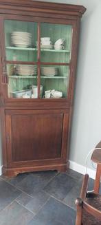 Antieke hoekkast - Prima staat!, Huis en Inrichting, Kasten | Buffetkasten, Antiek, Met deur(en), Glas, Zo goed als nieuw