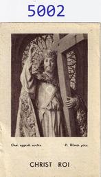 Bp5002 prentje chistus koning - parochie st victor - fleurus, Verzamelen, Ophalen of Verzenden, Zo goed als nieuw, Kaart of Prent