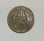 1 franc Tunesië 1945, Postzegels en Munten, Munten | Afrika, Ophalen of Verzenden