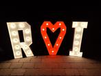 Lichtletters te huur voor babyborrel of bruiloft, Ophalen, Zo goed als nieuw, Geboorte of Huwelijk