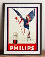 Grote PHILIPS Miniwatt Radio Reclame Affiche Poster, Verzamelen, Verzenden, Huis en Inrichting