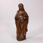 Maria Magdalena rond 1480 Rijnland eikenhout sculptuur, Antiek en Kunst, Antiek | Religie, Ophalen of Verzenden