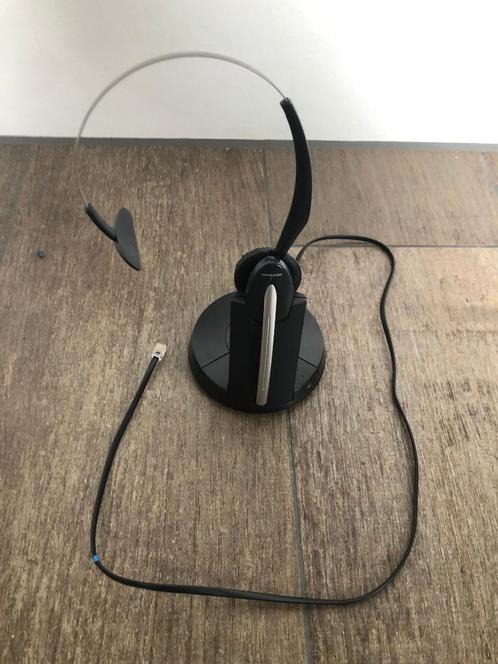 Jabra GN9330 headset + GN9330e stand, Computers en Software, Headsets, Gebruikt, Over-ear, Ophalen of Verzenden