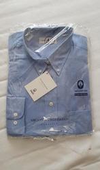 Vroom Dreesmann katoenen herenoverhemd maat 43, Blauw, Nieuw, Ophalen of Verzenden, Vroom Dreesmann