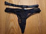 Sexy Zwarte Kanten String maat M, Verzenden, Zwart, Overige typen