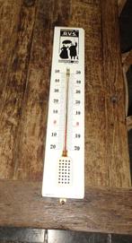 oude emaillen reclamebord emaille bord thermometer 1952, Antiek en Kunst, Ophalen