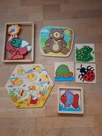 7 houten puzzels., Ophalen of Verzenden, Minder dan 10 stukjes, Zo goed als nieuw, 6 maanden tot 2 jaar